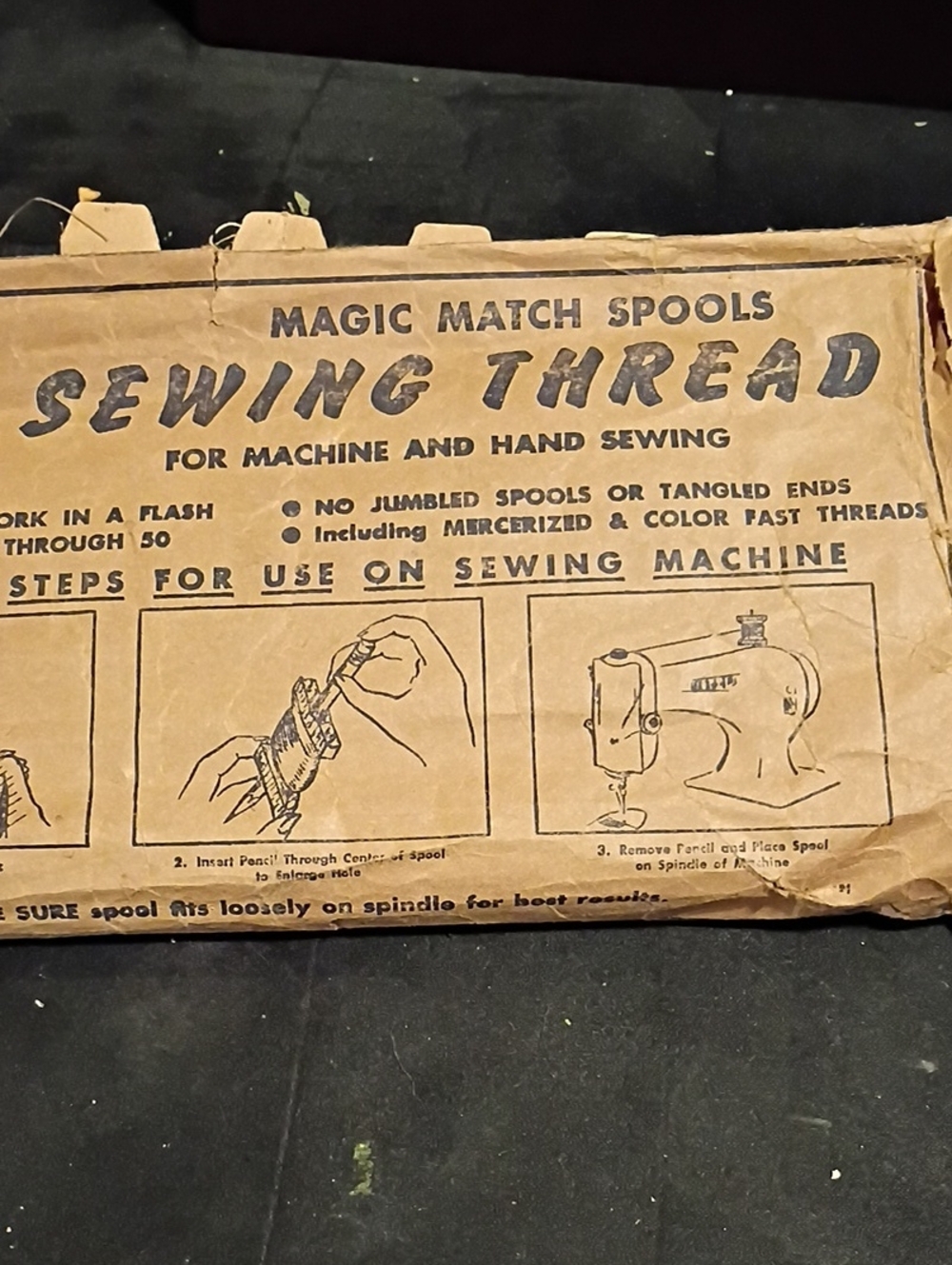 Sewing Thread - Brown Kraft Packaging
